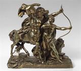 Bronze after Rude, “The Education of Achilles by the Centaur Chiron”.