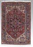 SEMI ANTIQUE PERSIAN HERIZ RUG 8 X 10 CARPET.