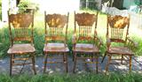 Oak Pres Back Chairs