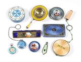 Collection of Guilloche Enamel Objects De Vertue