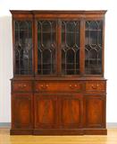 Flame Grain Mahogany Breakfront
