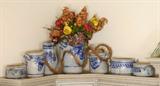 7 PC Blue/Grey Salt Ware