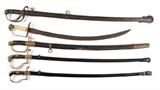 Swords:
Lot 244: Ames Model 1833 Dragoon Sword;
Lot 246: Imperial German Artillery Sword;
Lot 259: War of 1812 Eagle Head Officers Sword;
Lot 245 & 245A: Anton Wingen & F.W. Holler WWII German Officer's Sword