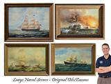 Large Naval Scenes, Oils/Canvas