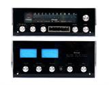 Lot 1242:  MCINTOSH MC 2105 POWER AMPLIFIER & MX 115 PRE AMPLIFIER:  2 piece lot to include 1) MC 2105 power amplifier, serial number AH 1852.  7" h. x 16 1/4" x 15".  2) MX 115 Tuner and Preamplifier, serial number AB 1519.  5 1/2" x 16 1/2" x 13 1/2".  MC 2105 has photocopied owners manual, MX 115 original owner manual.  Both have service records from 2010.