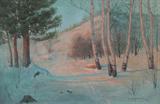 Lot 1195:  SVENSEN, Svend Rasmussen, (American, 1864-1945): Winter Landscape, Oil/Canvas Est. $2000/4000**