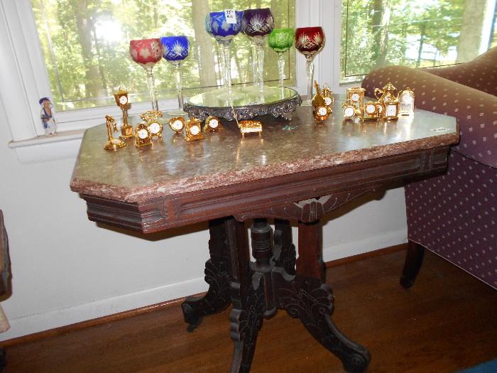 beautiful marble top with elaborate base/legs
