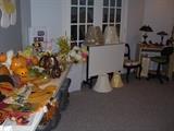 Seasonal and craft items/ tables.