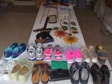 Lots of size 8 1/2 shoes, many new and most with minimal ware.