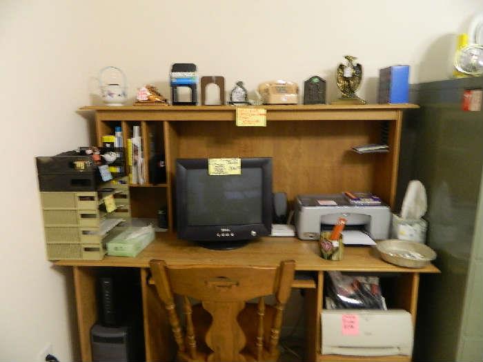 Computer, With Desk, Printer and Smalls