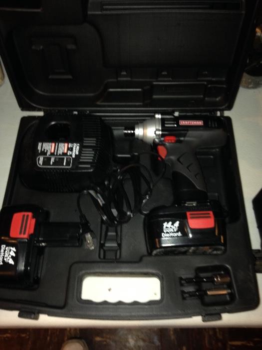 Craftsman rechargeable tools.
