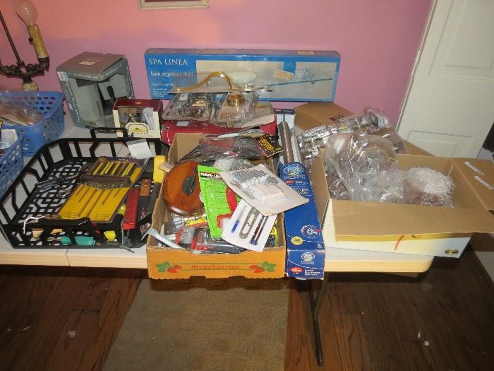 Lots of home hardware in unopened boxes