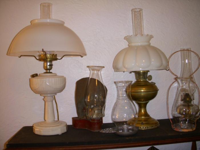 Aladdin lamps (electrified), Tin "Climax" wall or portable lamp, other lighting