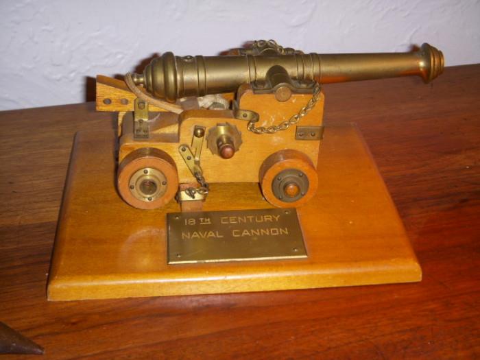 Miniature Naval Cannon model