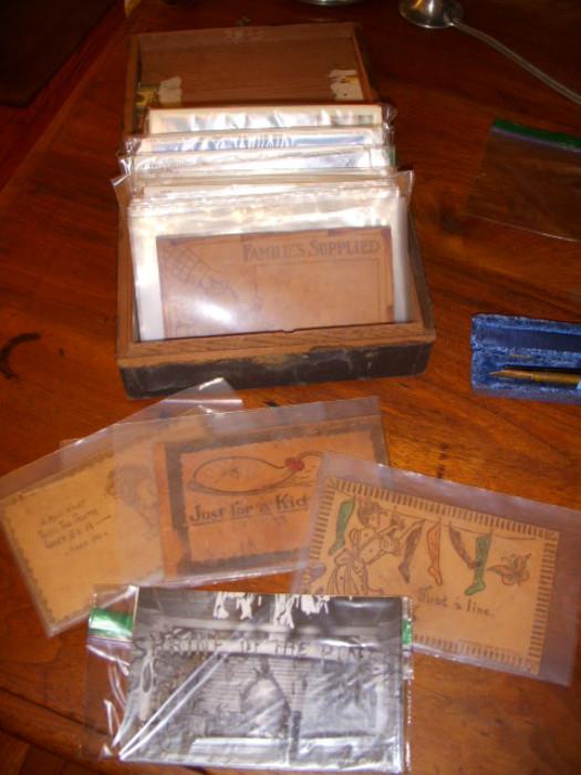 Leather and other postcards