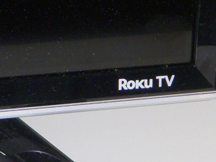 Detail of TV on fireplace