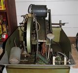 This man was a retired Geologist and has some really cool stuff. Lortone LS-14 Lapidary rock saw with 14 inch drop arm, GE motor & Teel pump nice saw.