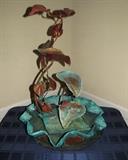 Absolutely gorgeous patina on this working copper fountain