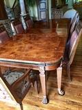 Gorgeous Henredon Dining Room table and 8 chairs also for sale. Table is shown here with the 2 additional leaves in. In fantastic condition. Table was orginally $25,000, owners paid $14,000. We're selling it for $6895. No tax! Home is located in Champaign. Please contact Whitney at 2176496288 with any questions and interest. 