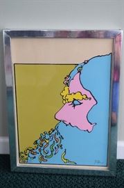 Limited Edition Numbered Peter Max Serigraph on Paper. 16/50