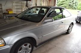 1998 Honda Civic; two door with sunroof