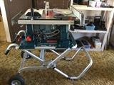 Bosch table saw on stand, brand new with all paperwork, selling now at Home Depot for 599. Selling With stand