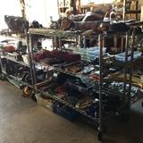 Stainless steel (most) rolling racks, from 3 high to 6 high shelves, 8 to choose from