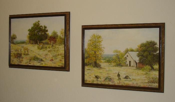 Signed oil paintings