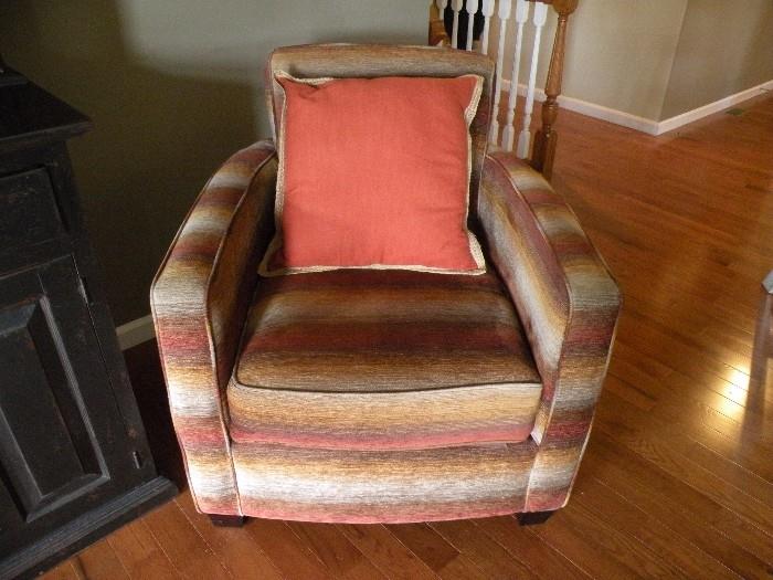 Less than 2 years.  Purchased at Carol House.  Very comfortale club chair!