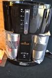 Gevalia Coffee for Two Automatic Coffee Maker 800 W in original packing with 2 stainless steel travel mugs
