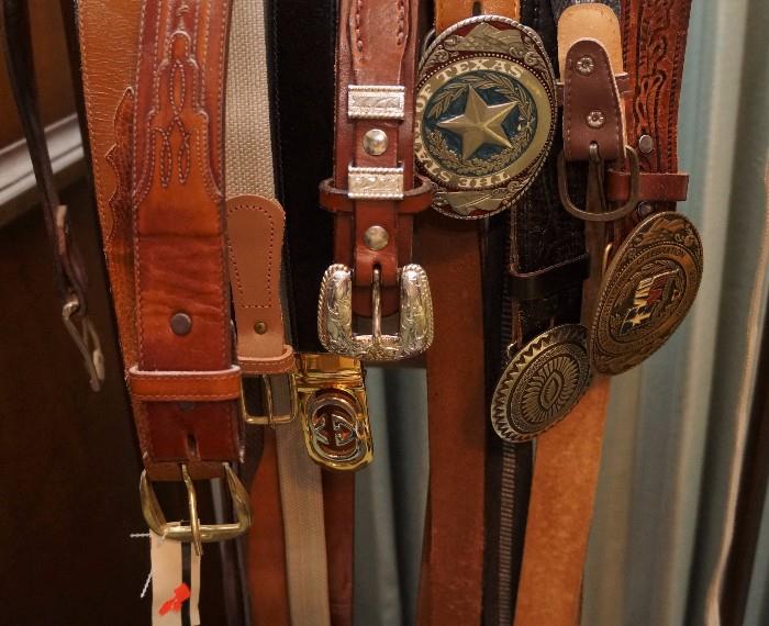 Cowboy leather belts