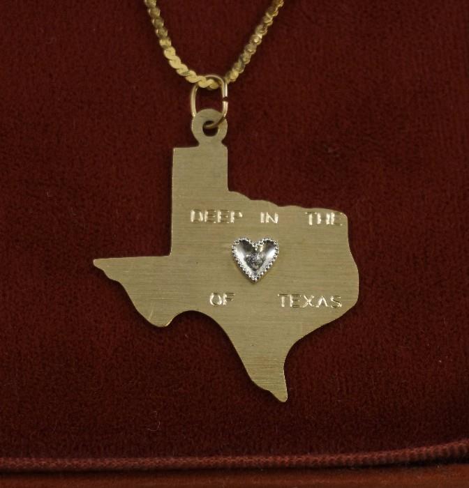 14 Deep in the heart of Texas pendant