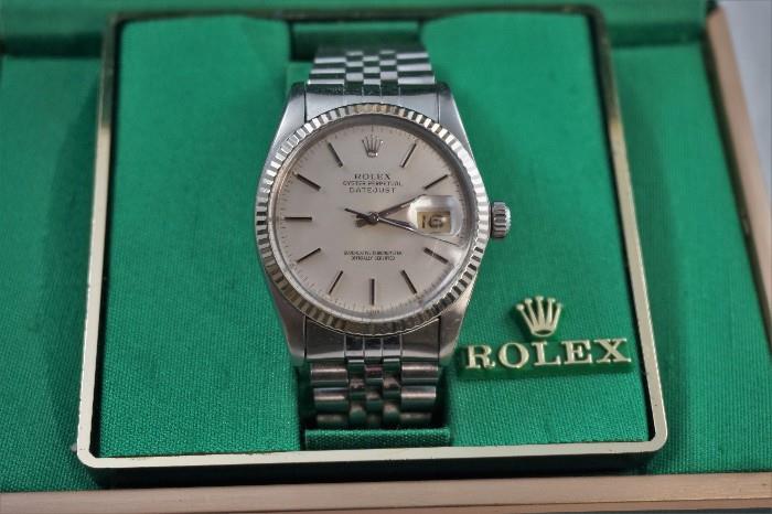 Men's stainless steel Rolex watch