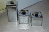 Set of 3 vintage cannisters