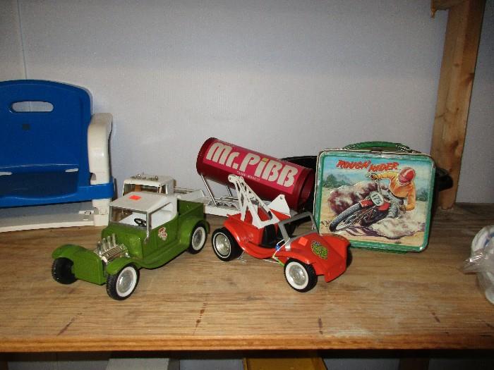 Vintage toys and cars