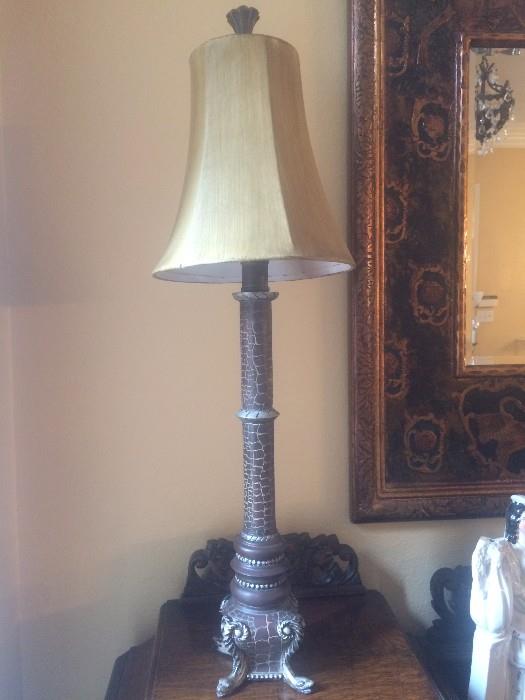 One of two  matching accent lamps