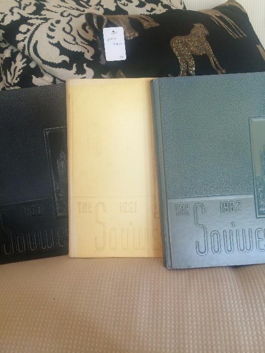 1960, 1961, 1962 Southwest Texas Street Teachers College yearbooks