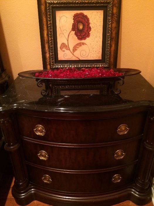 Three drawer nightstand 