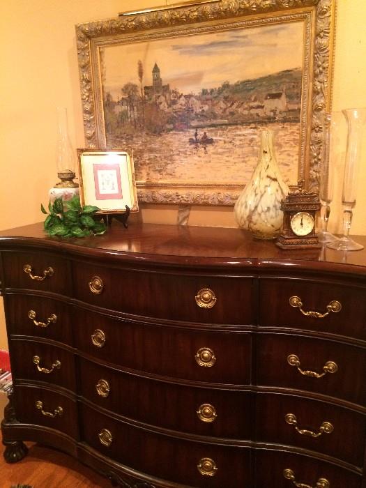 Impressive twelve drawer dresser 