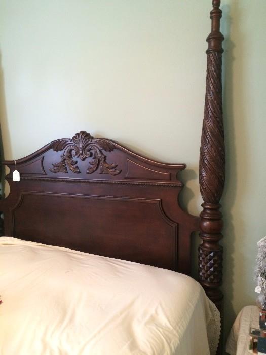 Four-poster queen bed