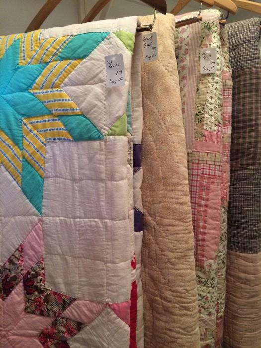 Some of the vintage quilts