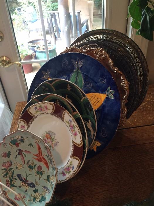 Great selection of decorative plates