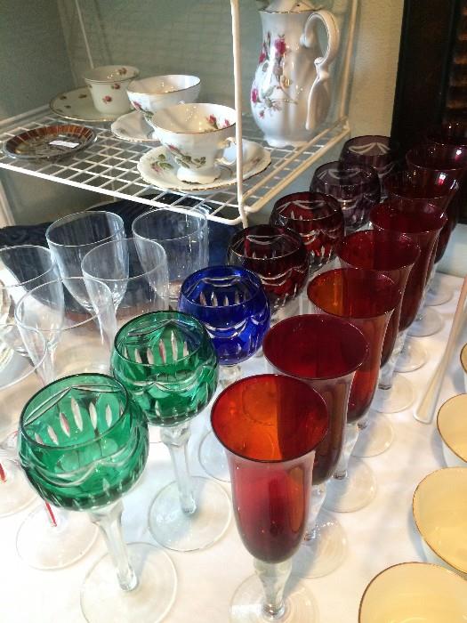 Colorful glassware