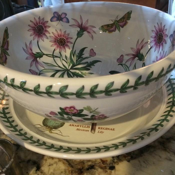 Portmeirion "The Botanic Garden" bowl and underplate