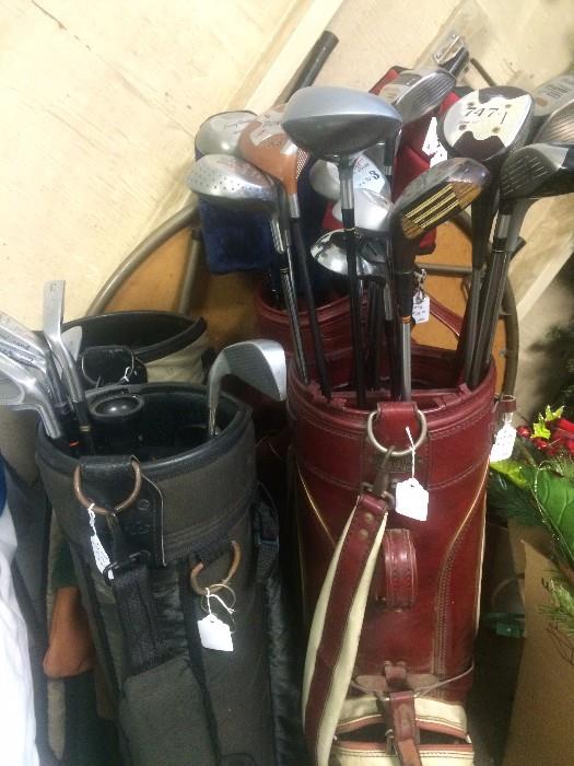 Golf clubs & balls