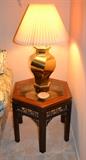 Octagon End Table, Asian influence
