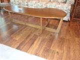 nice walnut MCM kidney shape table