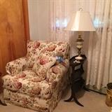 Comfortable Flower Print  Armchair matches sofa