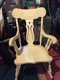 Antique wood rocker