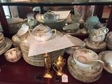Vintage Noritake Gold and White China Set